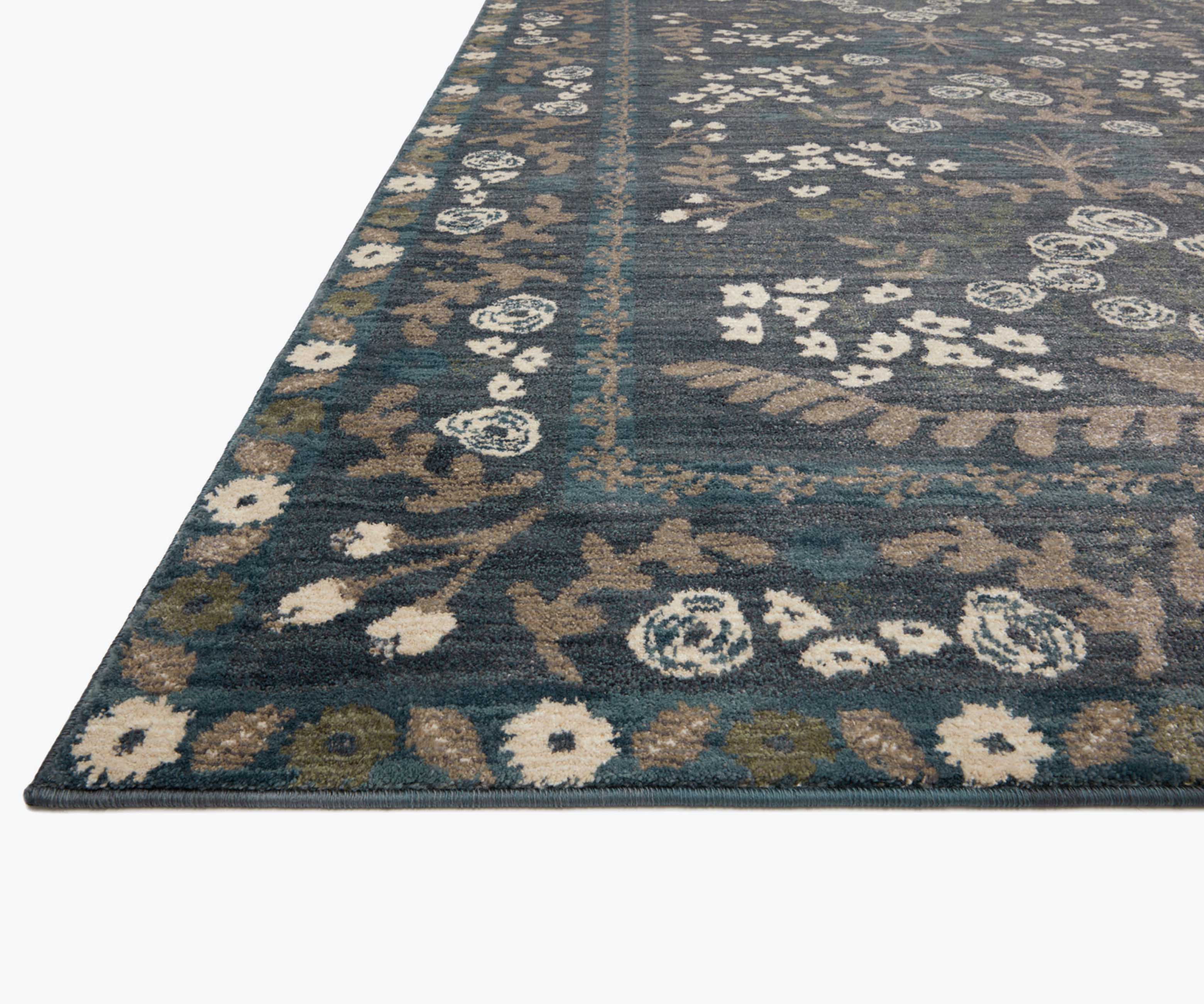 Fiore Florence Power Loomed Rug - Navy & Grey - Image 3